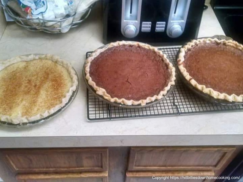 Chocolate Buttermilk pie 