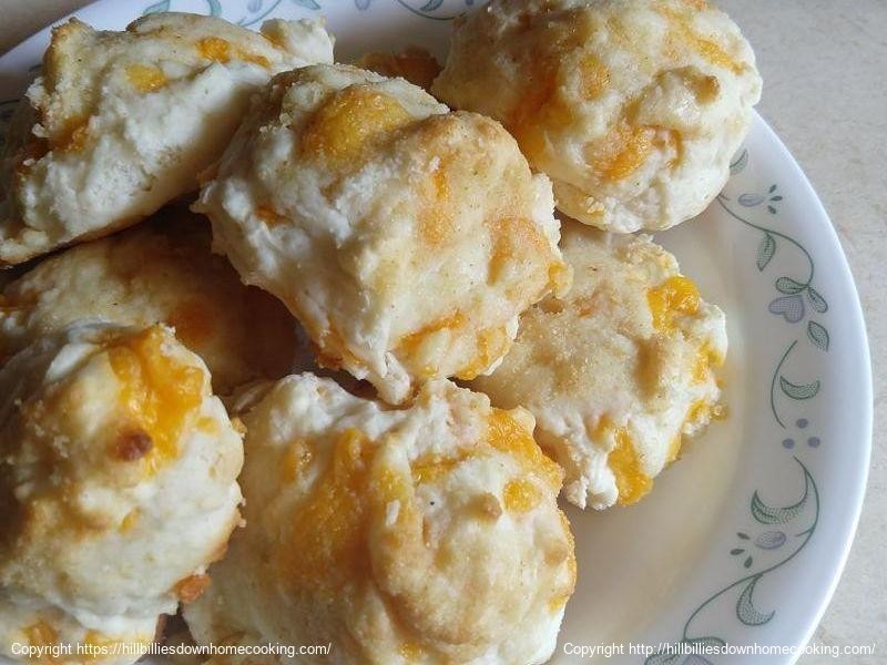 Garlic Cheddar Drop Biscuits 