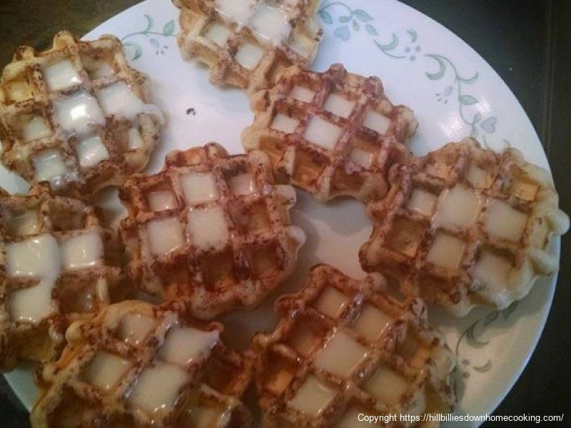 Cinnamon Roll Waffles