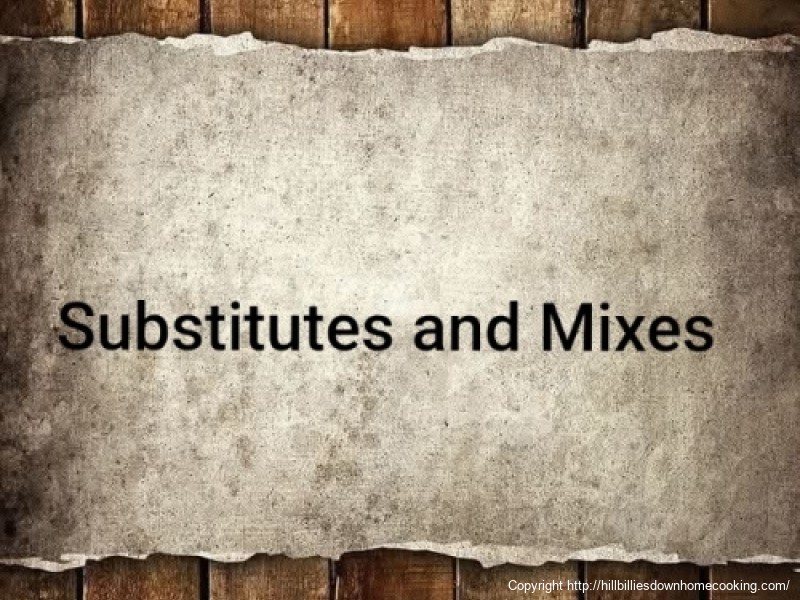 Substitutes